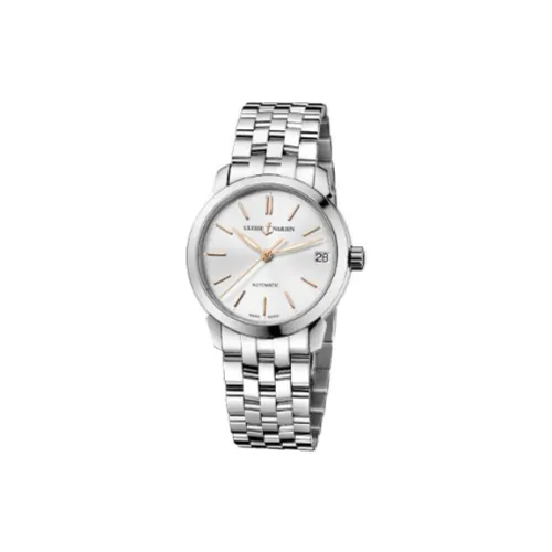 ULYSSE NARDIN Автоматический Механический Движение Женские Gilt Collection Часы 31 мм Серебряные