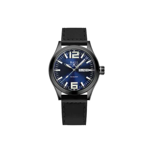 Шар Автоматический Механический Механизм Мужские Часы 40 мм Синий