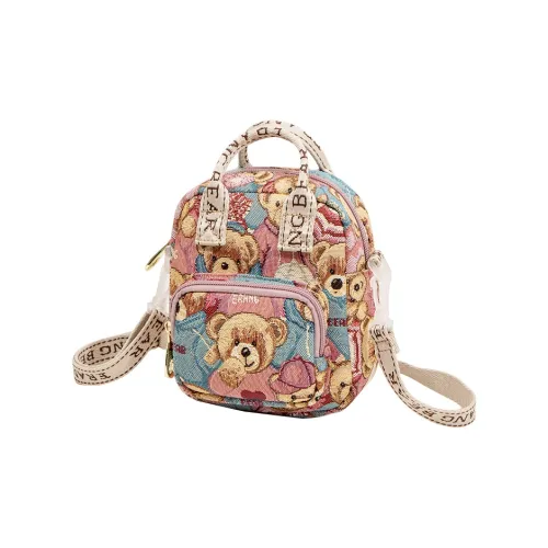 ERANGBEAR Сумка через плечо Женская Группа Медведь Розовый Группа Медведь Коричневый Группа Медведь Синий