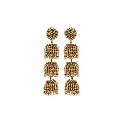 OSCAR DE LA RENTA Серьги из стекла женские золотые