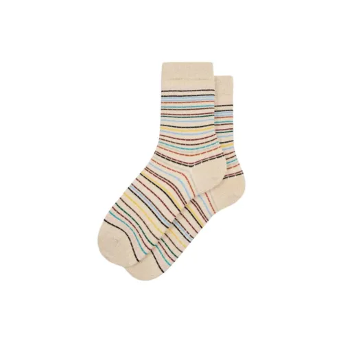 Paul Smith 1 шт Крем Женские Носки MID до икры
