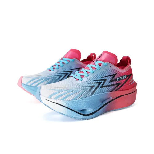 BYLEN Амортизация Rebound Ударопрочный Дышащий Низкий Топ Беговые кроссовки Унисекс Красный Синий Knight