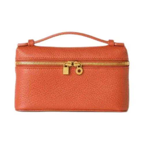 Loro Piana Коровья кожа Клатч Мини Женские Dreamy Коралловый Sun Gold