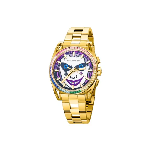 BLACK BY BLUE BRAVE 4B SHI BEI Клоун Лев Коллекция Кварцевые Наручные Часы Механизм Ремешок из Нержавеющей Стали