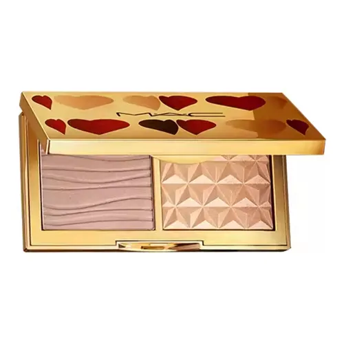 MAC Фестиваль Циси Ограниченная серия Сердце Маленькая Золотая Коробка Имбирный Хайлайтер Уход за телом Пластина Легко смешивается Цвет лица Контуринг 7г