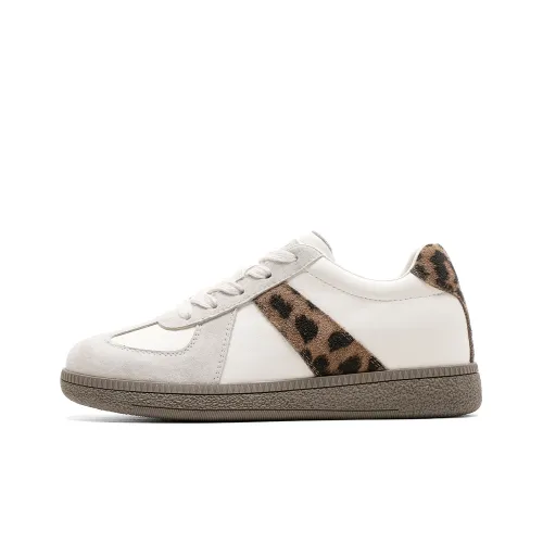 C°BANNER Низкие кроссовки для скейтбординга женские с леопардовым принтом