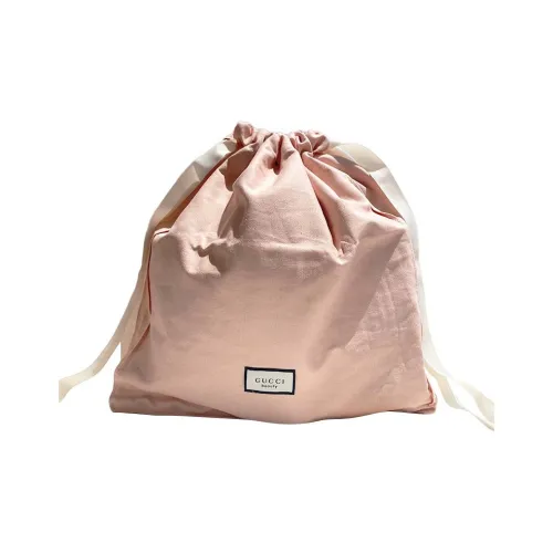 GUCCI Розовые цветы Makeup Bag Большая сумка Мешок для хранения Цвет холста Rope Tubas