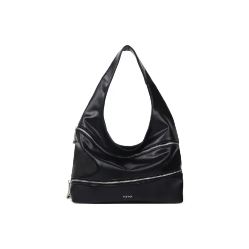 VFVF Сумка OFFICIAL ПУ (полиуретан) Деним Панель Сумка через плечо Большая Женская Черная Белая