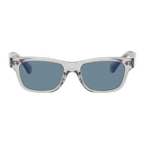Oliver Peoples Ацетат Прямоугольные Солнцезащитные Очки Мужские Прозрачные