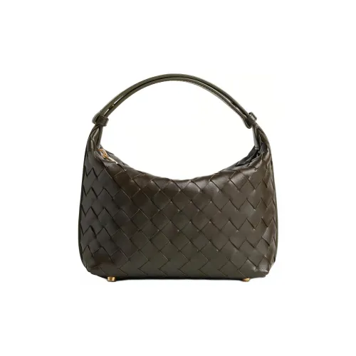 Bottega Veneta Intrecciato Кожа Сумка Сумка через плечо Мини Женская Хаки