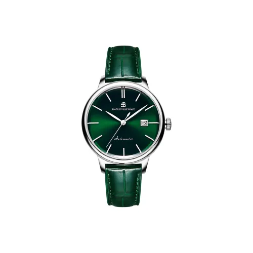 BLACK BY BLUE BRAVE 4B Автоматический механический механизм Мужские часы 42 мм Зеленый