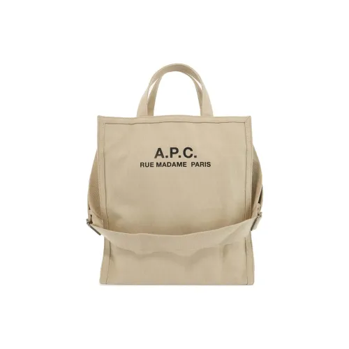 A.P.C Холст Тоут Сумка Сумка для покупок Сумка через плечо Сумка Мужская Бежевая