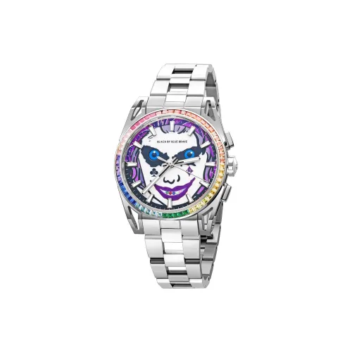BLACK BY BLUE BRAVE 4B SHI BEI Клоун Лев Коллекция Кварцевые Наручные Часы Механизм Ремешок из Нержавеющей Стали