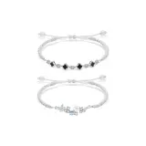 Счастливый браслет с четырехлистным клевером [1 пара]