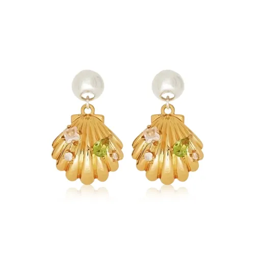 GUDS GAVE Alloy Циркон Faux Pearl Earrings Women's