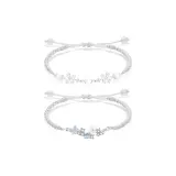 Браслет с цветочным дизайном и бабочкой, лучший друг