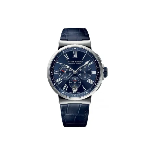 ULYSSE NARDIN Автоматический Механический Механизм Мужские Часы 43 мм Синий