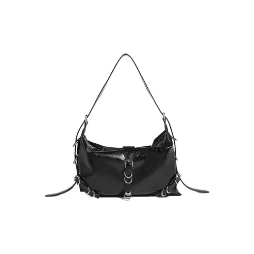 TTaG．baG ПУ (полиуретан) Сумка через плечо Женская Черный Серебристый Кофейный