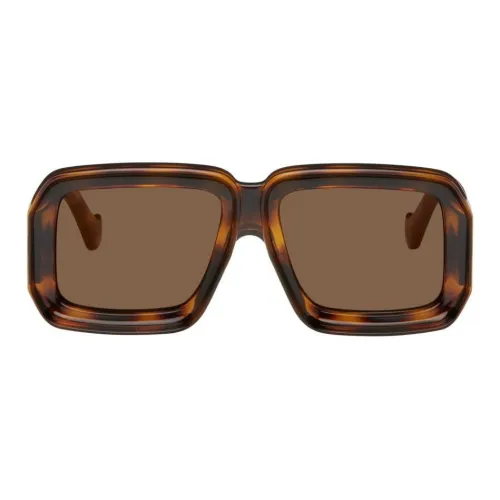 LOEWE Ацетат Прямоугольные Солнцезащитные очки Унисекс Черепаховый