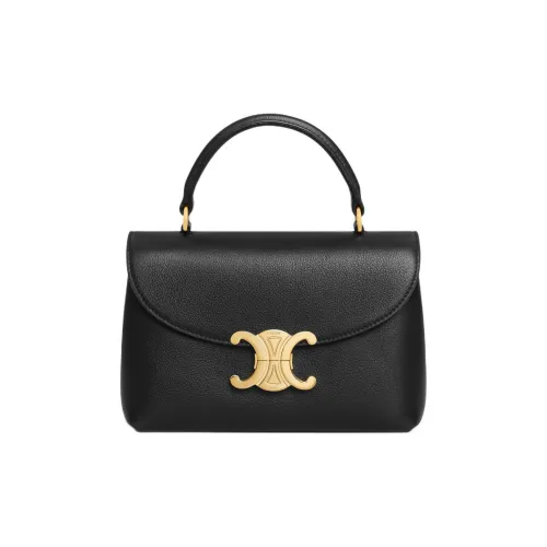 CELINE Teen Nino Коровья кожа Сумка через плечо Женская Черная