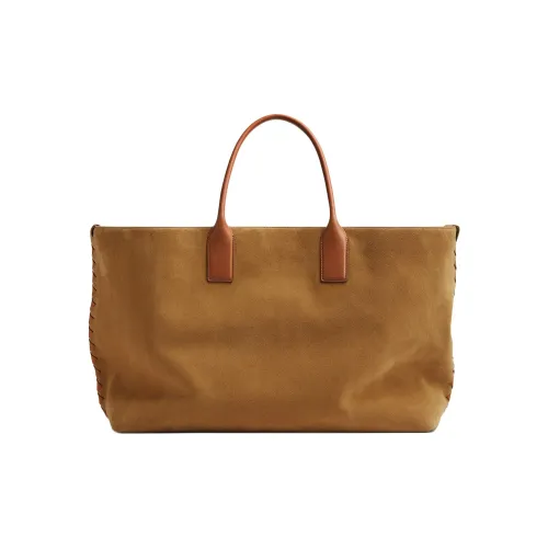 Bottega Veneta Замша Тоут Сумка Сумка для покупок Сумка Большая Женская CAMEL+Светло-деревянный