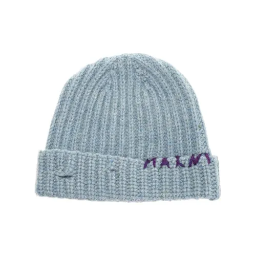 MARNI Новая шерсть Шапки-бини Женские Синий