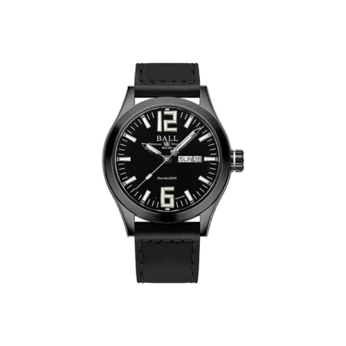 Шар Автоматический Механический Механизм Мужские Часы 43 мм Черный