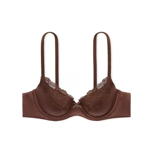 Victoria's Secret Центральная часть BY Victoria Легко подкладанная Кружевная отделка Полное покрытие Бюстгальтер Женская Ганаш