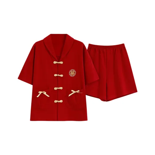 The Story Of The Flower Season Пижамный комплект женский кирпично-красный