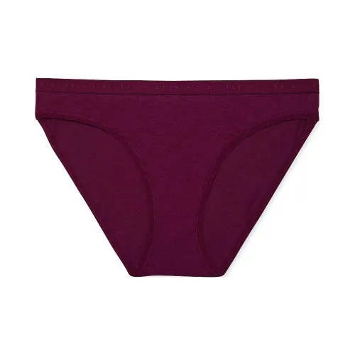 Victoria's Secret Эластичный хлопок Бикини Пантика Сливовый Руж Нижнее белье Женское 1 упаковка Красный сливовый