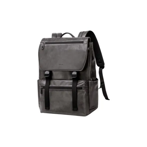 POLO Синтетическая кожа Рюкзак Большой Мужской Серый