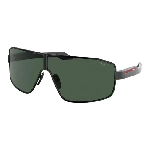 PRADA Металлический сплав Нерегулярная форма Солнцезащитные очки Мужской Черный