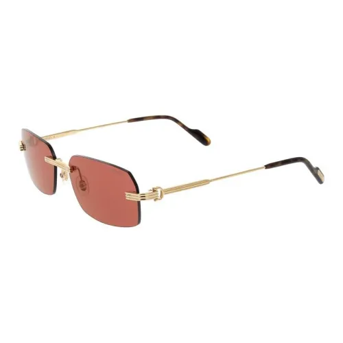 Cartier Metal Square Sunglasses Men's Gold