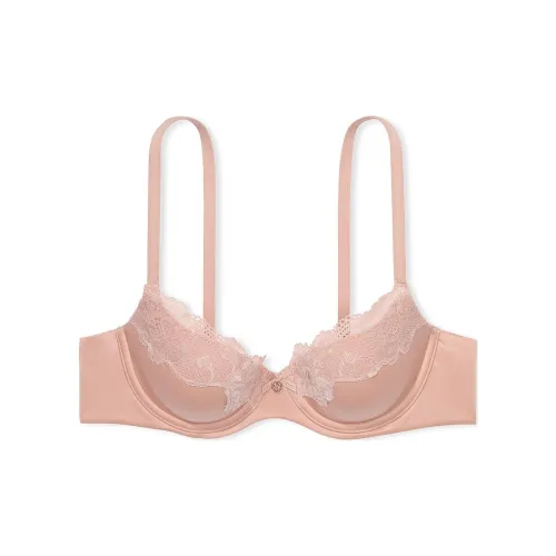 Victoria's Secret Центральная часть BY Victoria Легко подкладанная Кружевная отделка Полное покрытие PZ Бюстгальтер Женские Розовый Цинковый