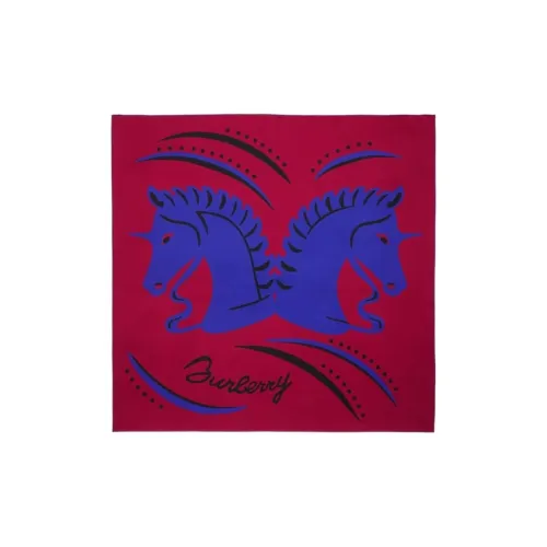 Шелковые шарфы Burberry для женщин цвет клюква