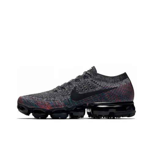 Nike VaporMax Flyknit Low Топ Повседневные Беговые Кроссовки Женские Черные Красные