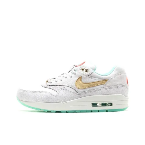 Nike Air Max 1 Low Топ Беговые кроссовки Женские Серый