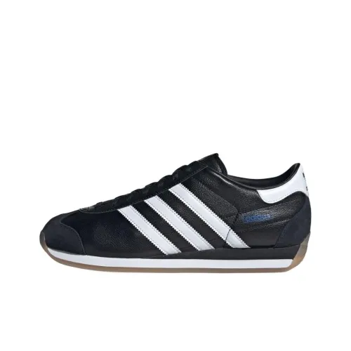 Adidas Originals COUNTRY JAPAN Slip Resistant Abrasion Resistant Низкие Скейтбординг Кроссовки Унисекс Черный Белый