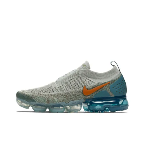 nike VaporMax Moc 2 Low Топ Air cushion Повседневные Беговые кроссовки Женские Серебряный Серый Синий