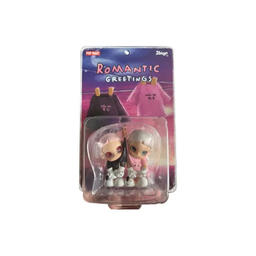 POP MART Zsiga Романтический Обметка Коллекция Прозрачный Слепой Бокс на Карточке Примерно 8 см