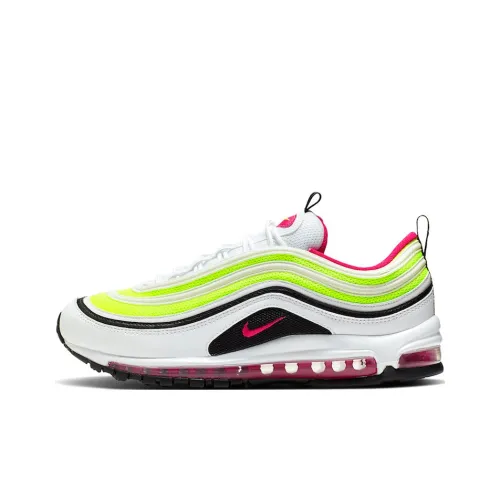 Nike Air Max 97 Low Топ Марафон Беговые кроссовки Унисекс Белый Желтый