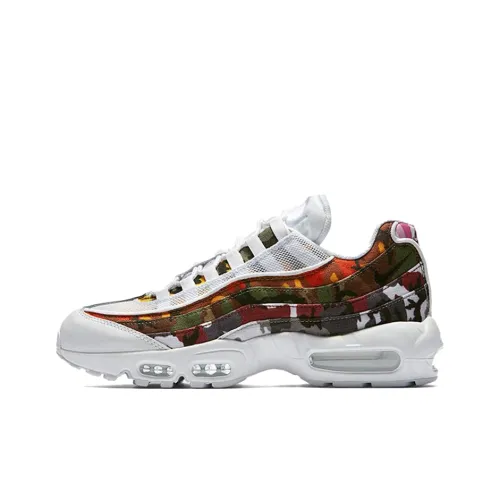 Nike Air Max 95 Low Топ Air Cushion Беговые кроссовки Унисекс Белый Черный Синий Фиолетовый Коричневый