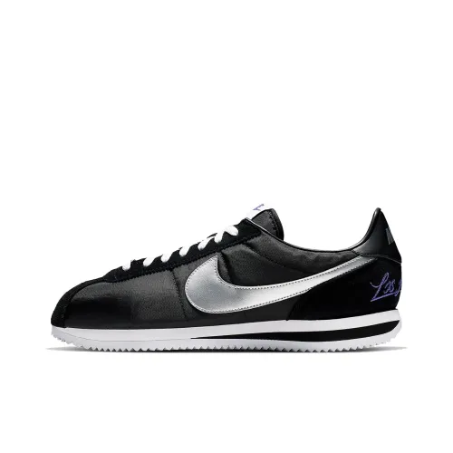 Nike Cortez Нескользящий Легкий Низкий Топ Марафон Беговые Кроссовки Унисекс Черный