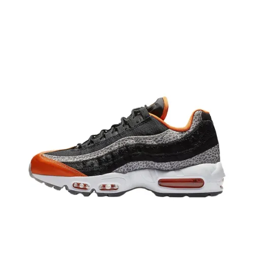 Nike Air Max 95 Low Топ Повседневные Беговые Кроссовки Мужские Черные Желтые