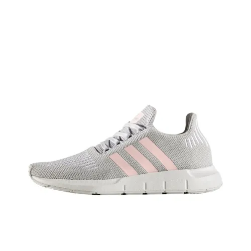 Adidas Swift Run Нескользящий Легкий MID Топ Беговые кроссовки Женские Серый Розовый