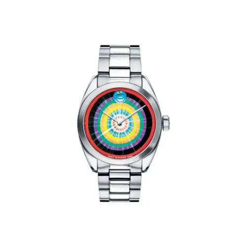 MOVADO Artist Series Кварцевый механизм Мужские часы Часы 38 мм Многоцветный циферблат часов Корпус из нержавеющей стали Стальной ремешок