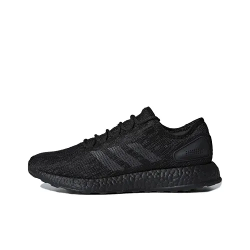 Adidas Pure Boost 2017 Low Топ Повседневные Беговые Кроссовки Унисекс Черные