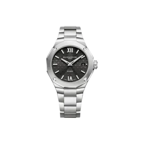 Baume & Mercier Кварцевый механизм Мужские часы серии Rivera, 36 мм, черный