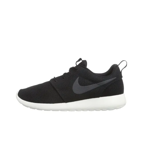 Nike Roshe Run Low Топ Повседневные Беговые Кроссовки Мужские Черные
