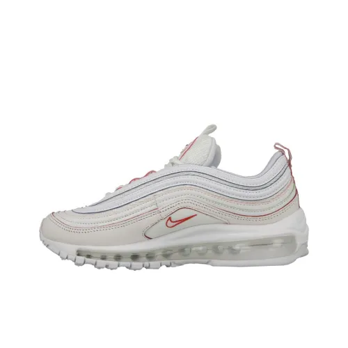 Nike Air Max 97 Дышащий и Легкий Низкий Топ Марафон Беговые кроссовки Женские Инфракрасный Красный Bullet